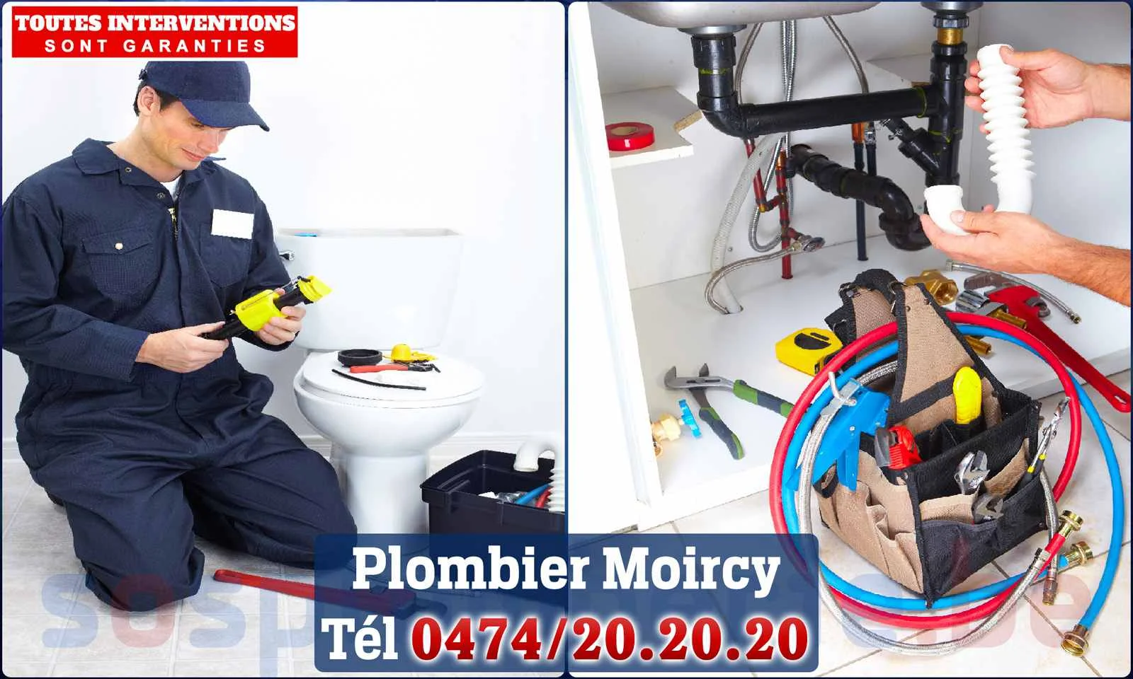 SOS Plomberie - Plombier Moircy pour installation et
                    réparation