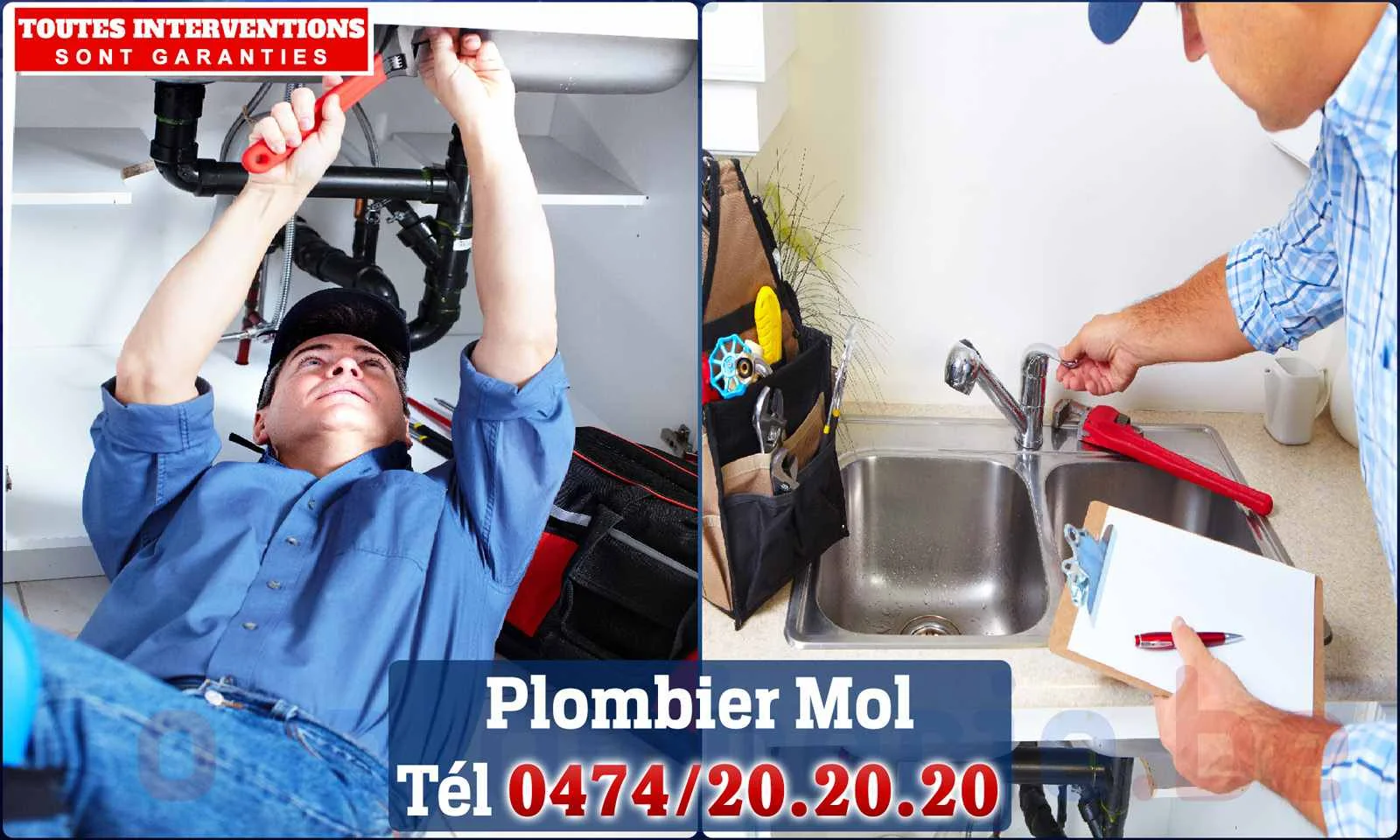 SOS Plomberie - Plombier Mol pour installation et réparation