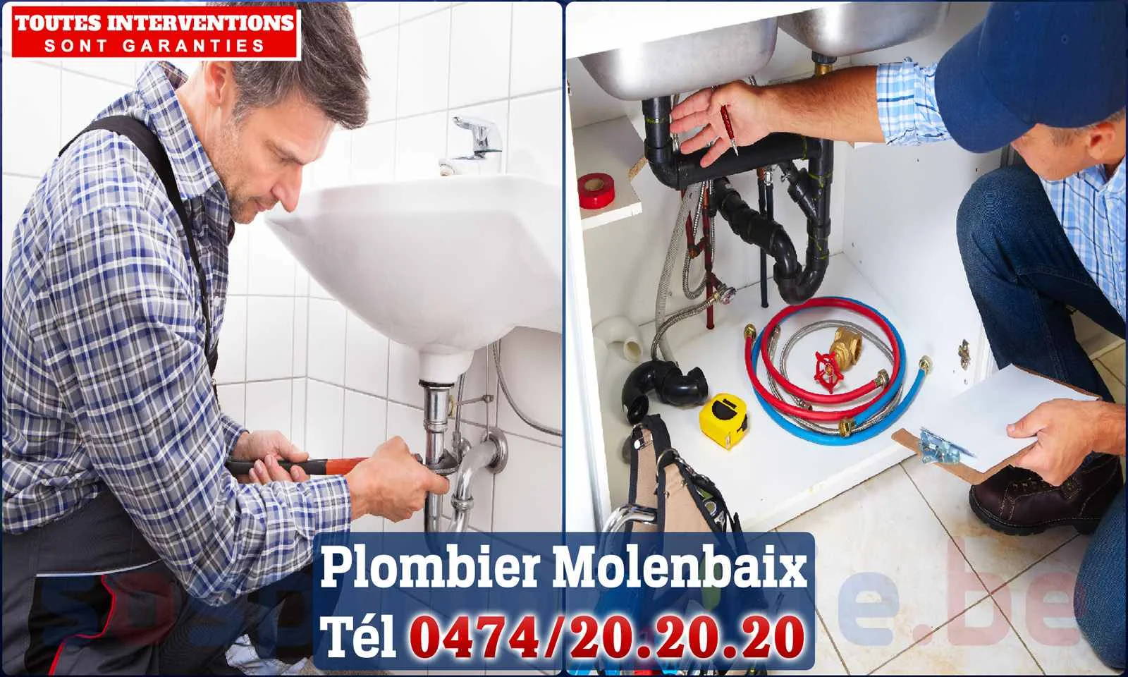 SOS Plomberie - Plombier Molenbaix pour installation et
                    réparation