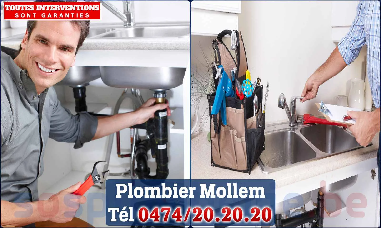 SOS Plomberie - Plombier Mollem pour installation et
                    réparation