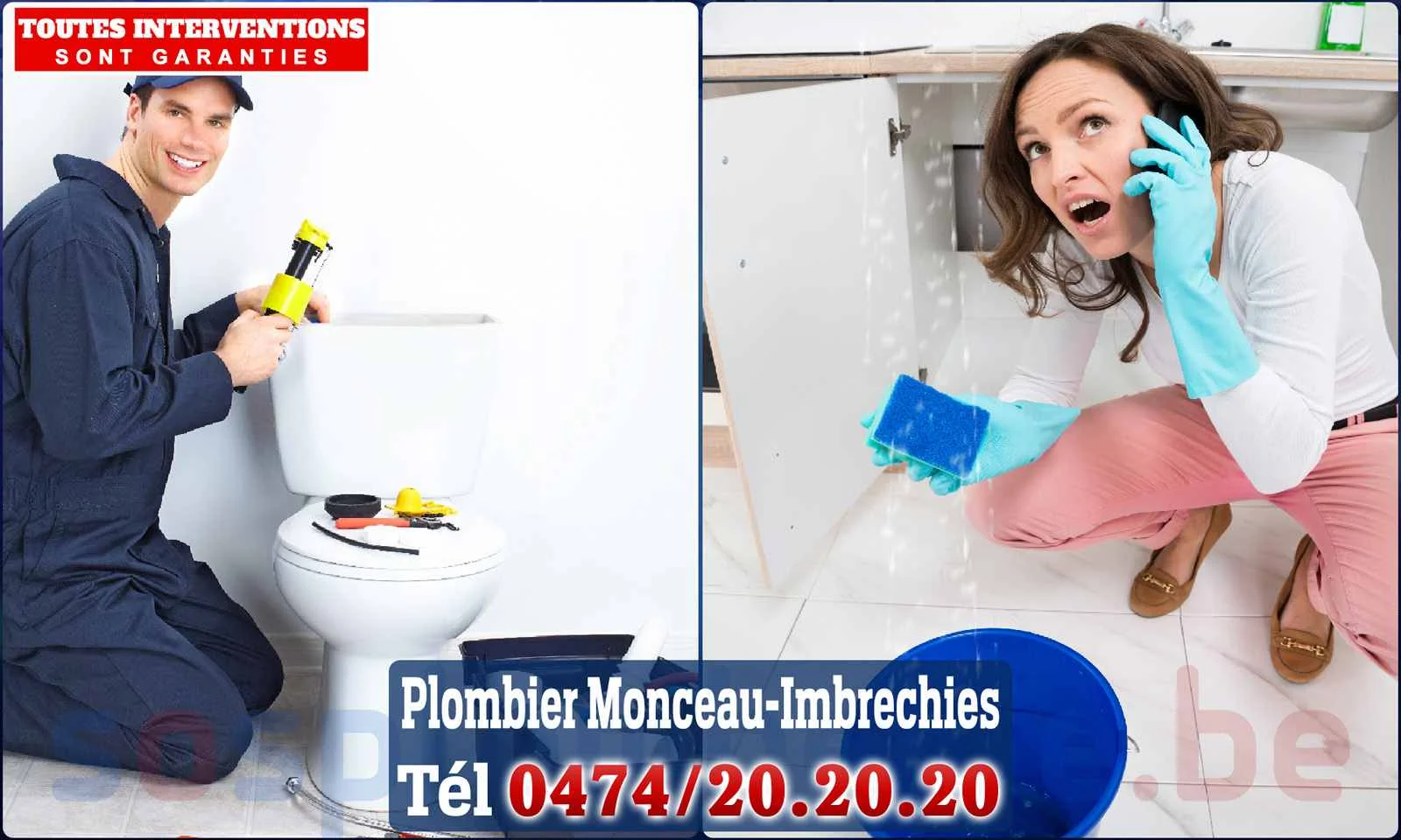 SOS Plomberie - Plombier Monceau-Imbrechies pour installation et
                    réparation