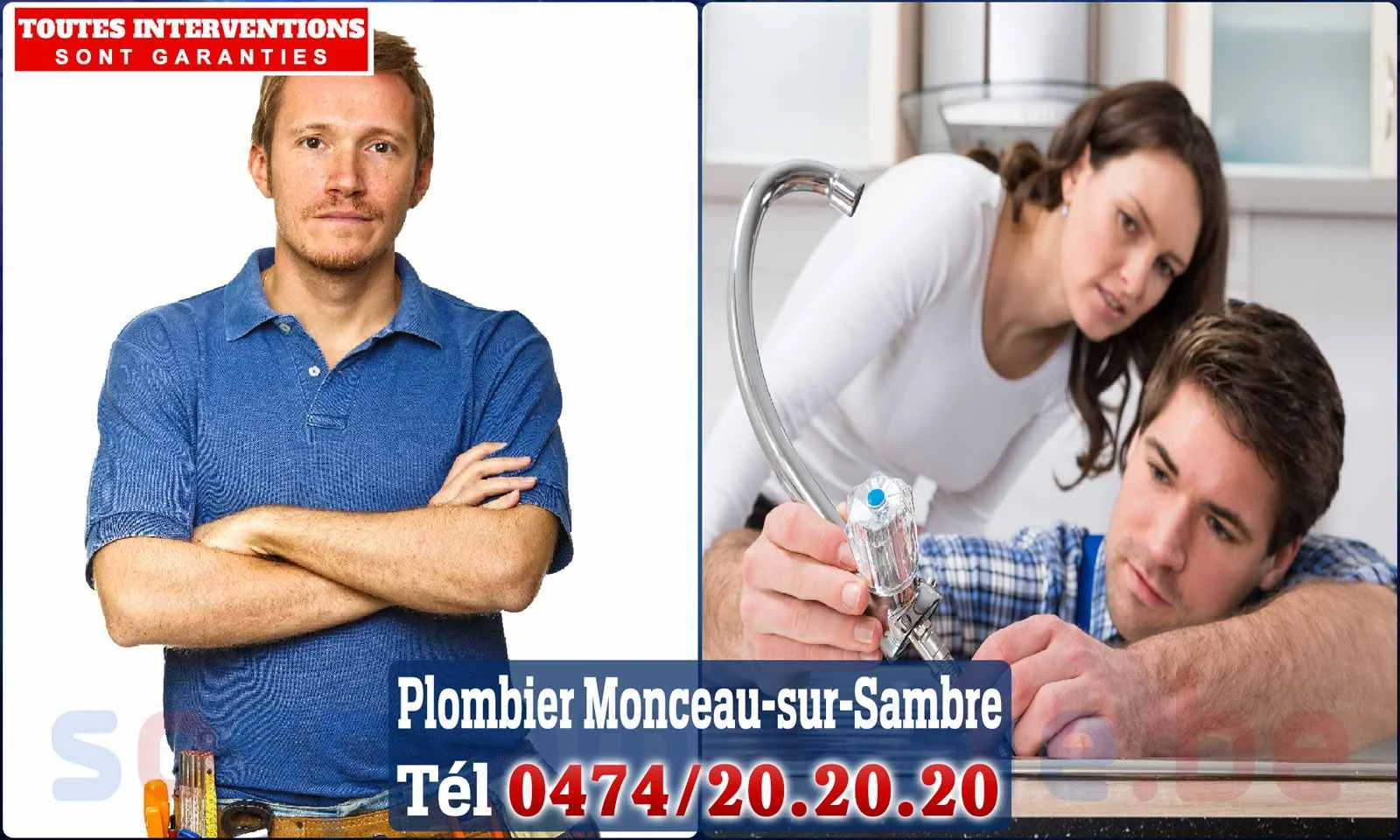 SOS Plomberie - Plombier Monceau-sur-Sambre pour installation et
                    réparation