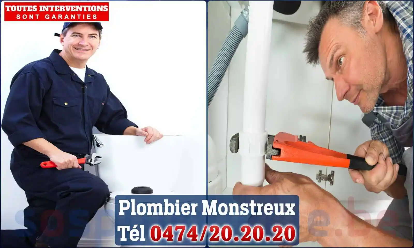 SOS Plomberie - Plombier Monstreux pour installation et
                    réparation