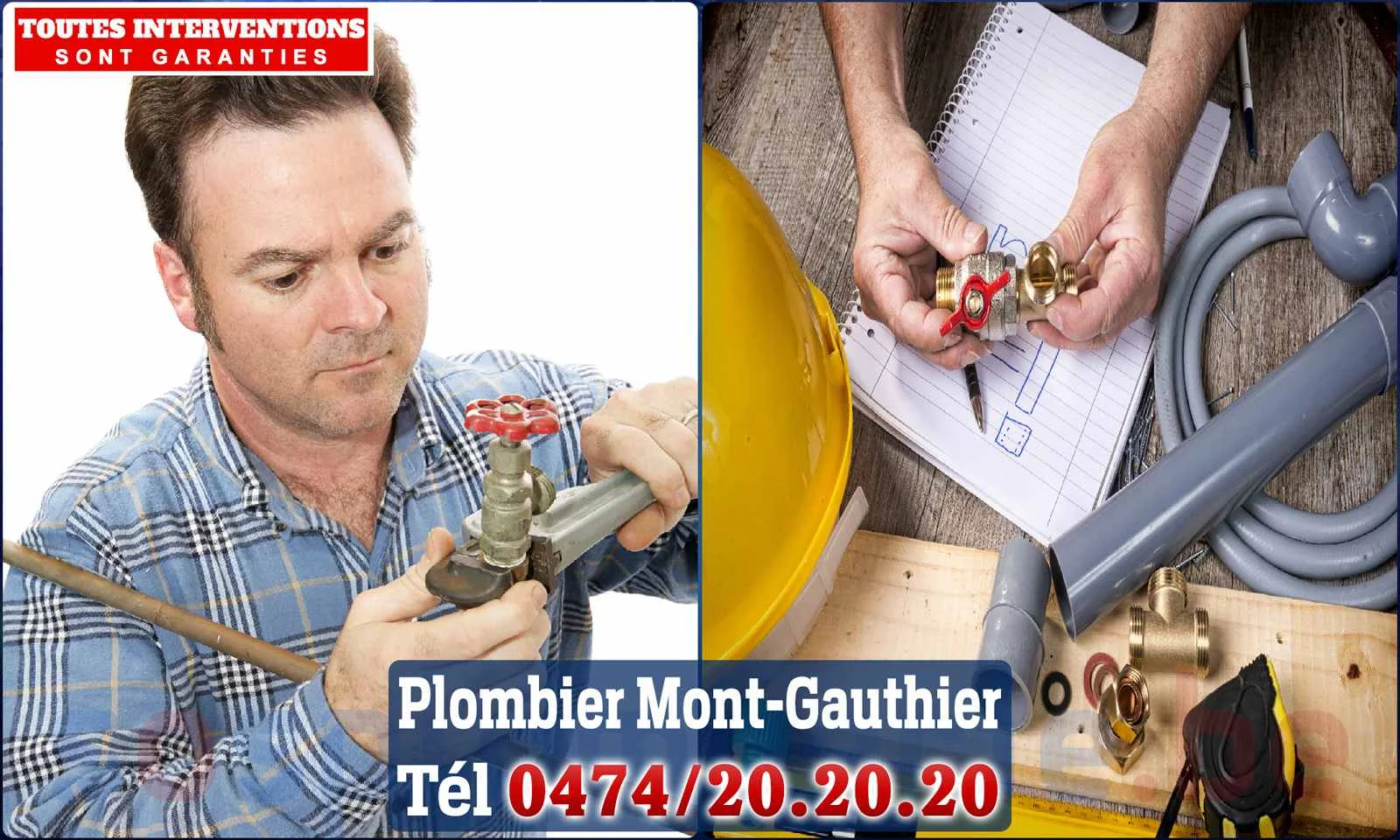 SOS Plomberie - Plombier Mont-Gauthier pour installation et
                    réparation