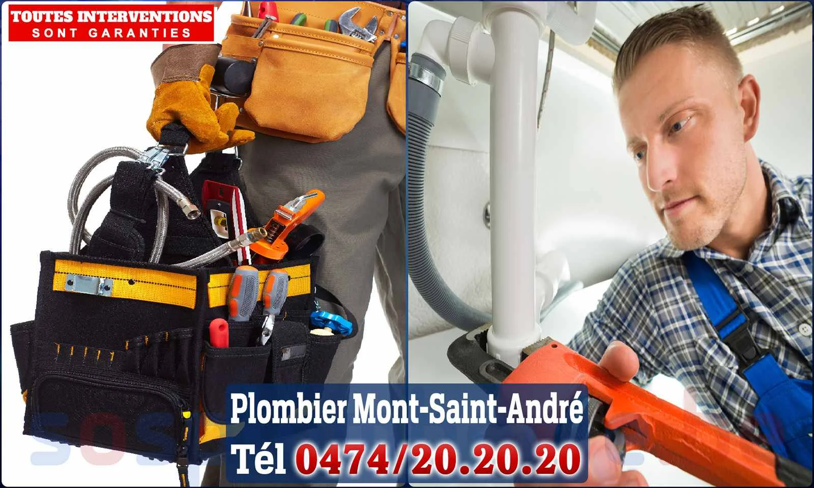 SOS Plomberie - Plombier Mont-Saint-André pour installation et
                    réparation