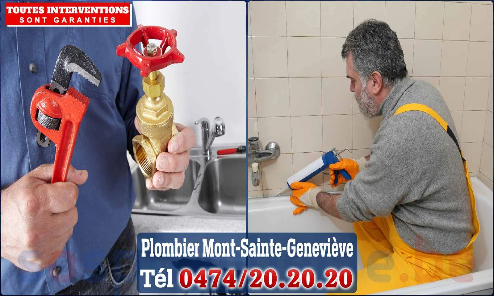 SOS Plomberie - Plombier Mont-Sainte-Geneviève pour installation et
                    réparation