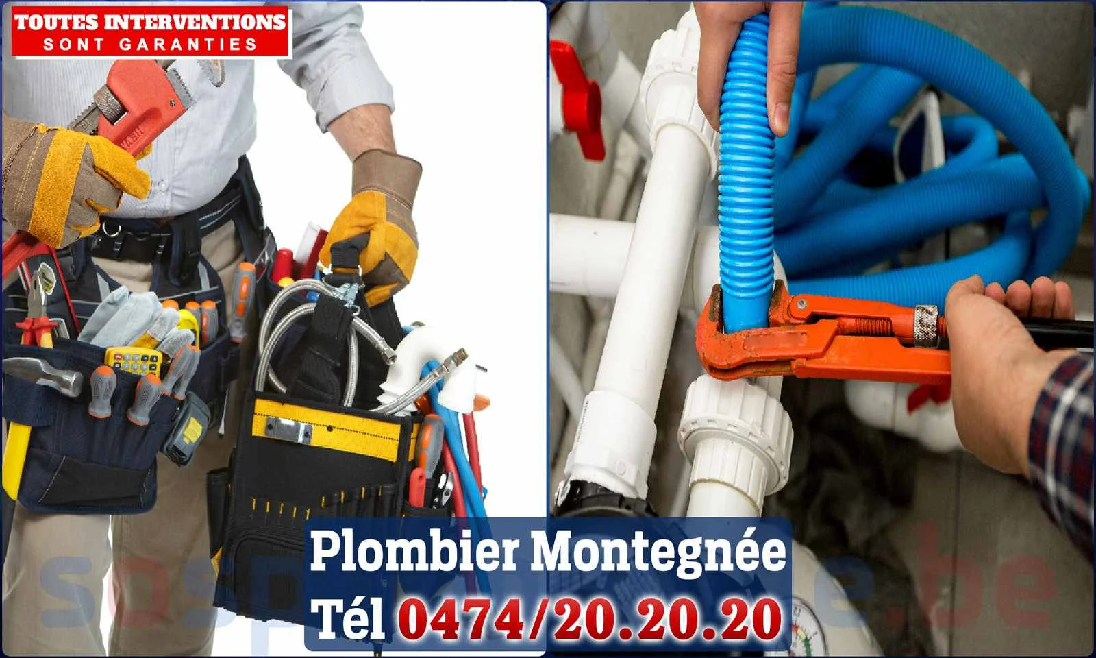 SOS Plomberie - Plombier Montegnée pour installation et
                    réparation