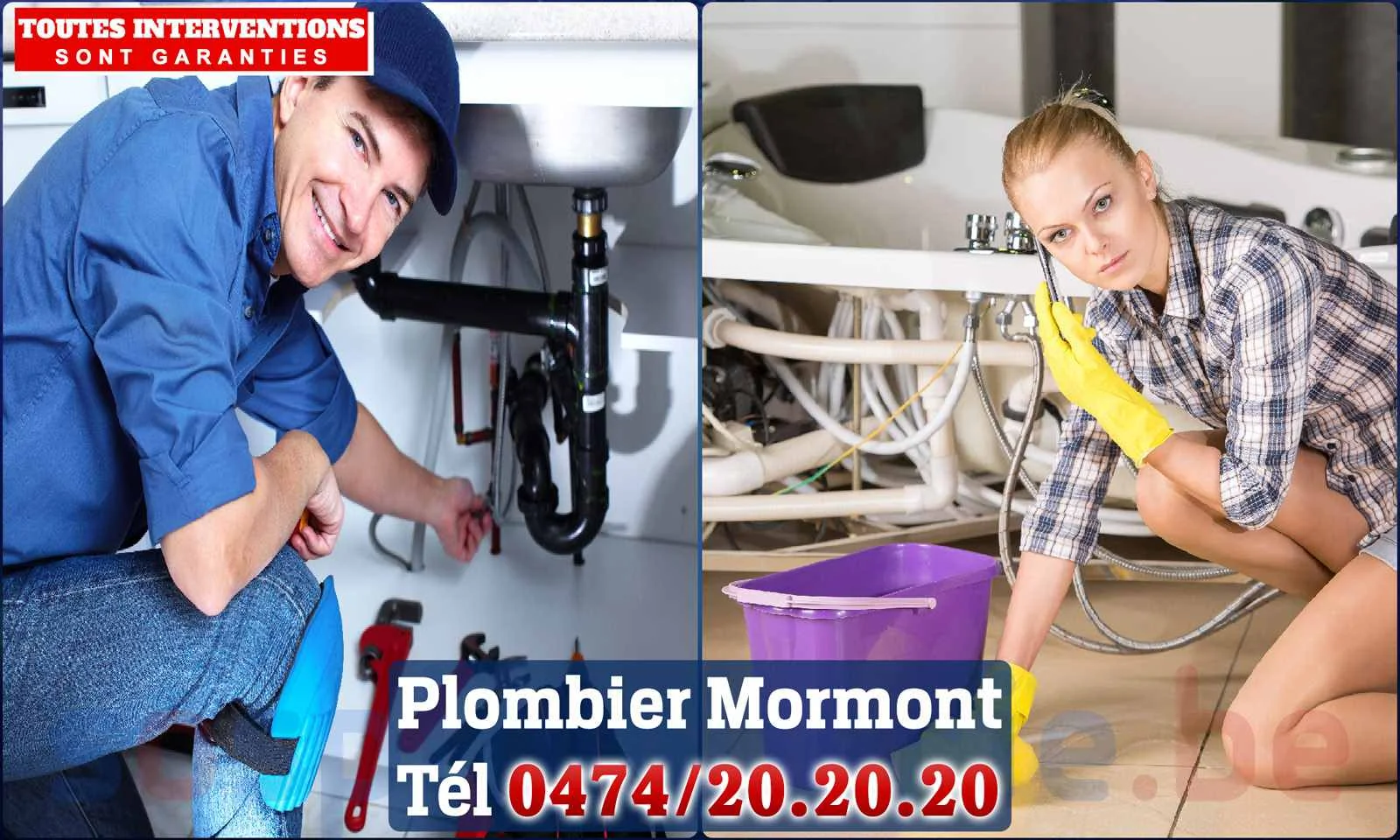 SOS Plomberie - Plombier Mormont pour installation et
                    réparation