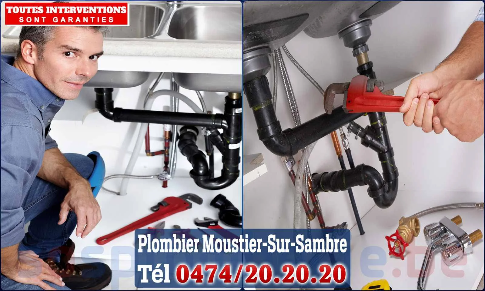 SOS Plomberie - Plombier Moustier-sur-Sambre pour installation et
                    réparation
