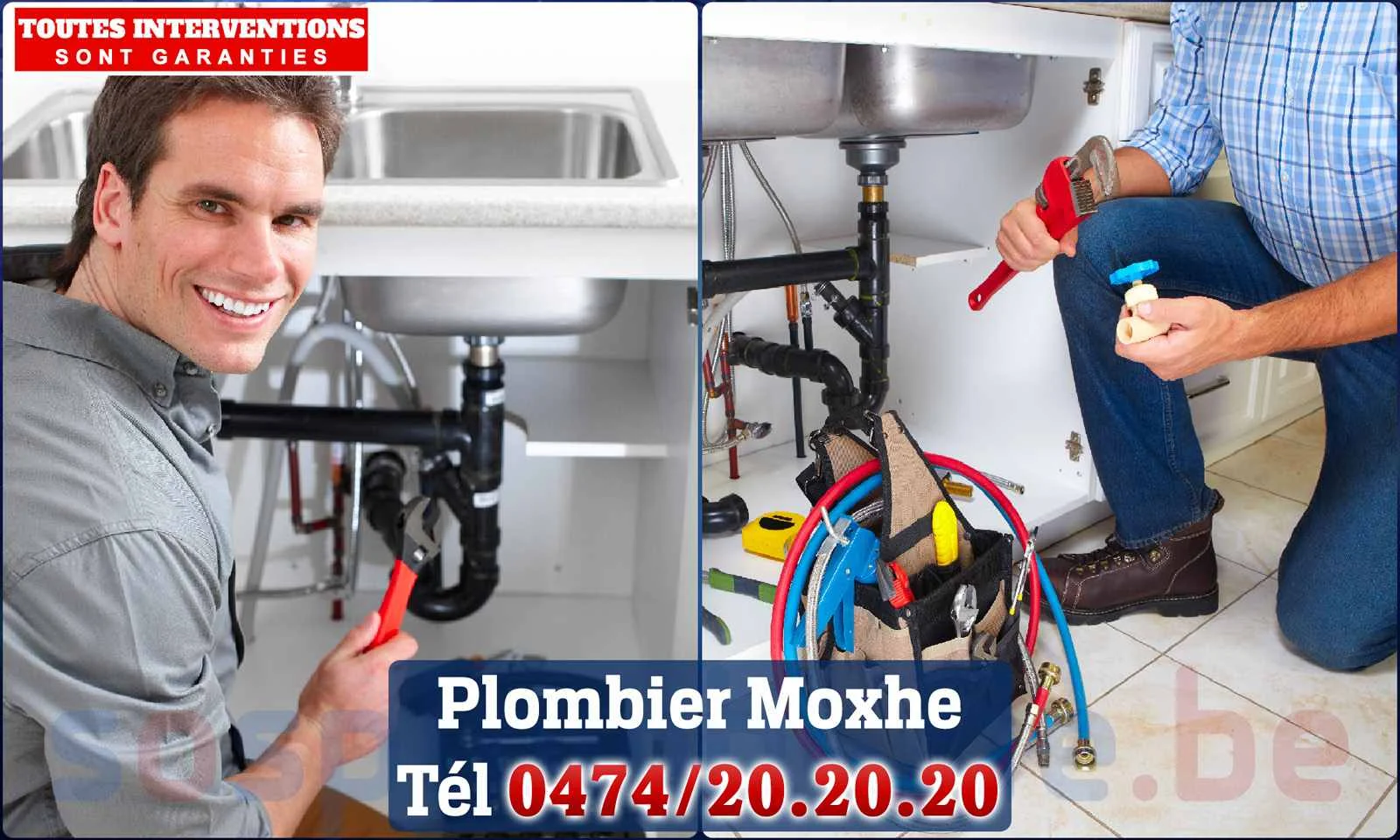 SOS Plomberie - Plombier Moxhe pour installation et
                    réparation