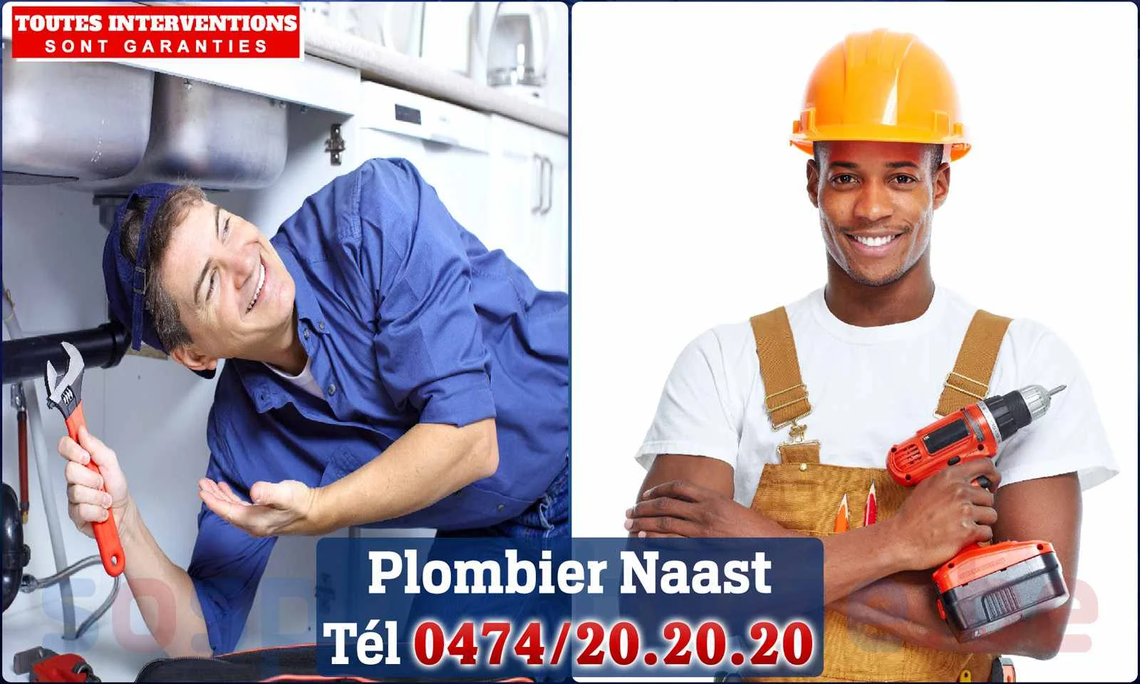 SOS Plomberie - Plombier Naast pour installation et
                    réparation