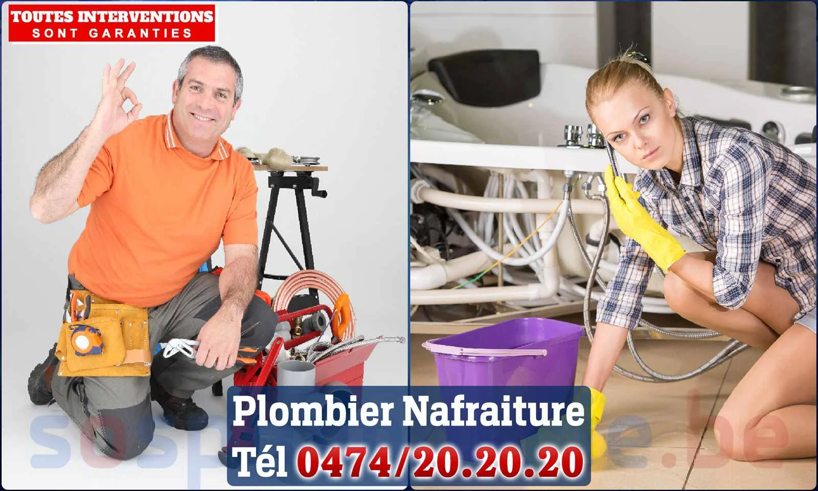 SOS Plomberie - Plombier Nafraiture pour installation et
                    réparation