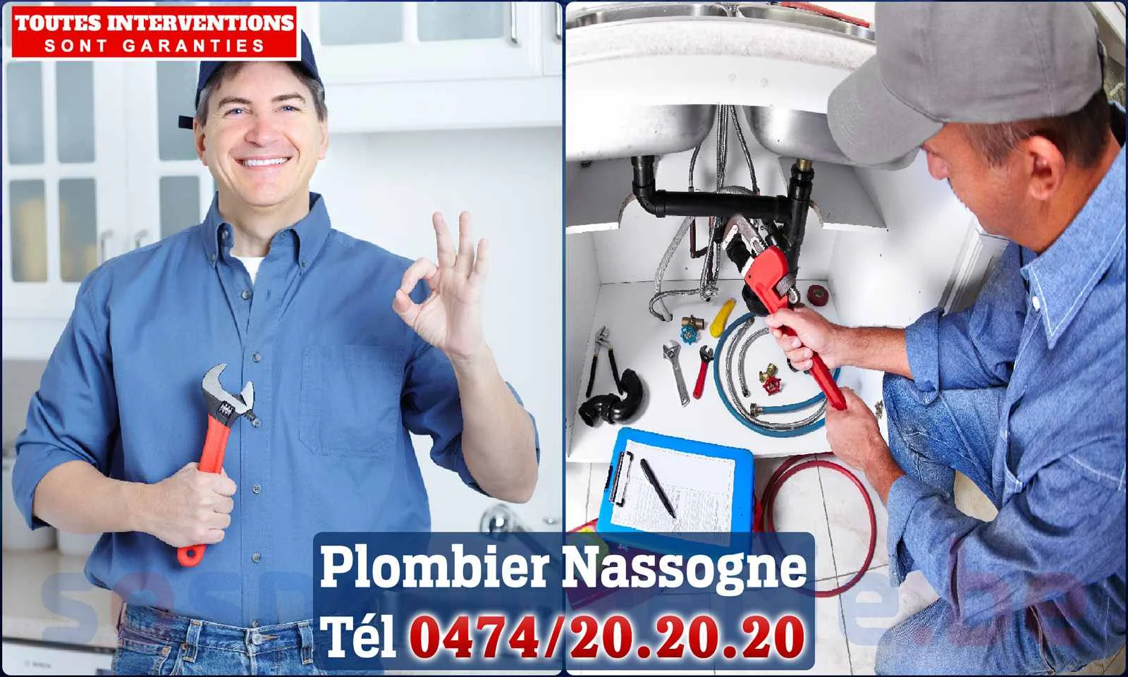 SOS Plomberie - Plombier Nassogne pour installation et réparation