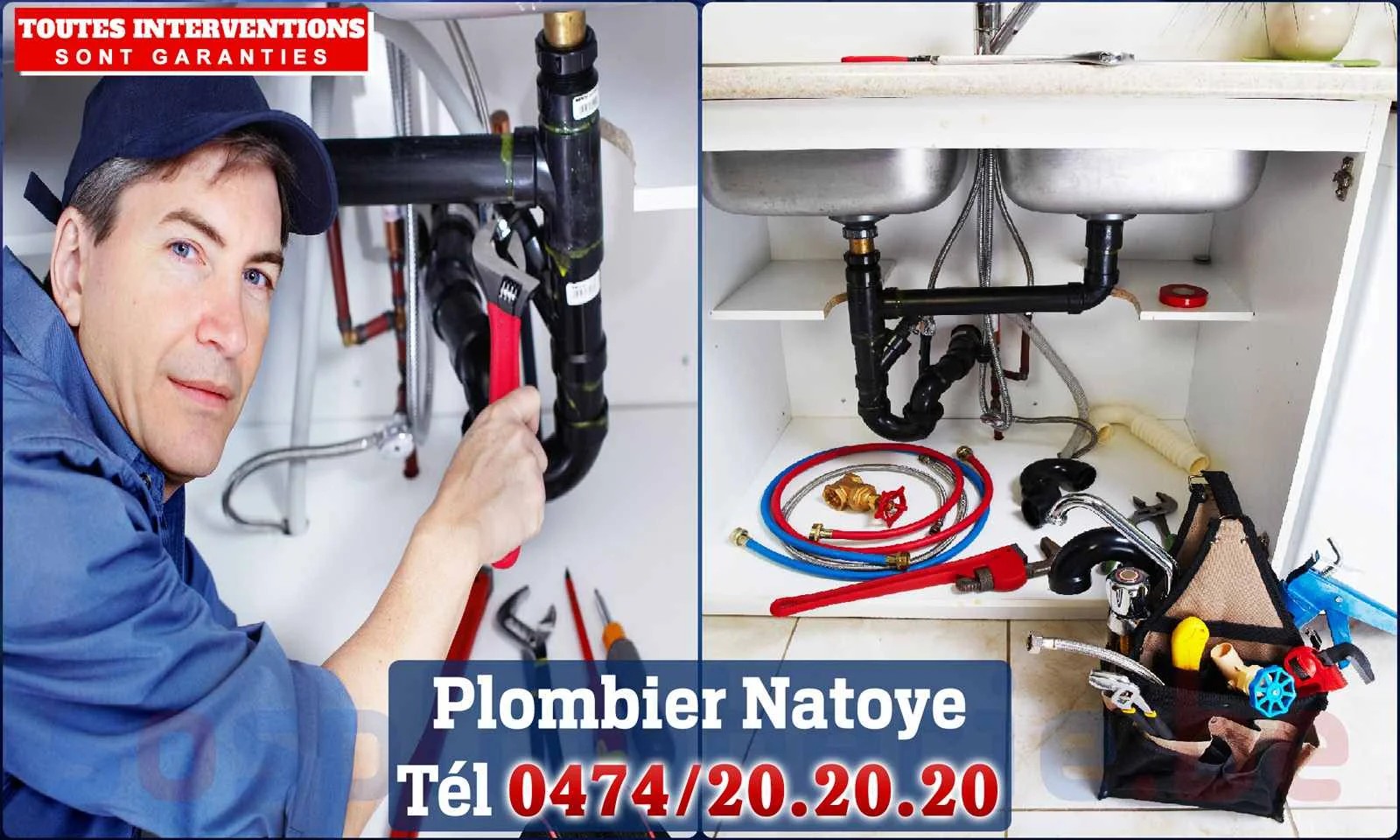 SOS Plomberie - Plombier Natoye pour installation et
                    réparation