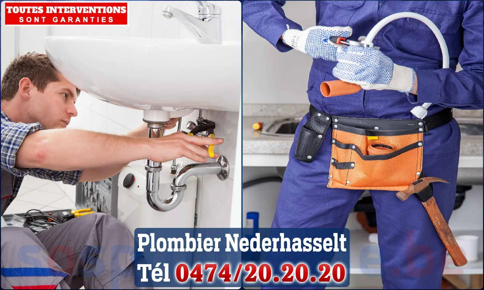 SOS Plomberie - Plombier Nederhasselt pour installation et
                    réparation