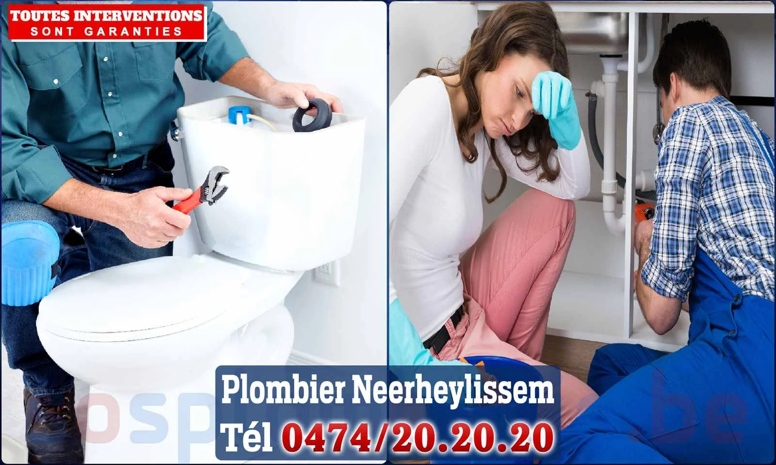SOS Plomberie - Plombier Neerheylissem pour installation et
                    réparation