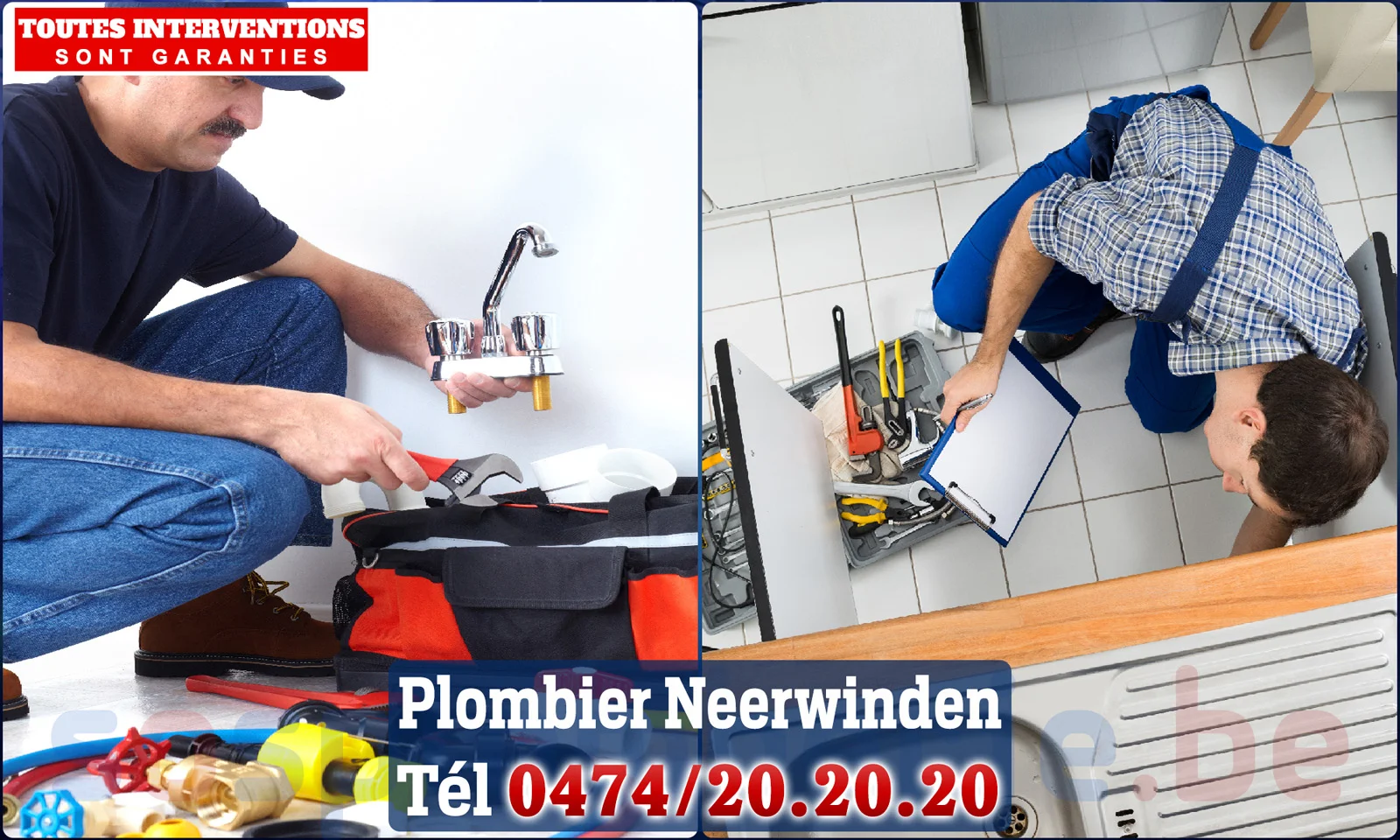 SOS Plomberie - Plombier Neerwinden pour installation et
                    réparation