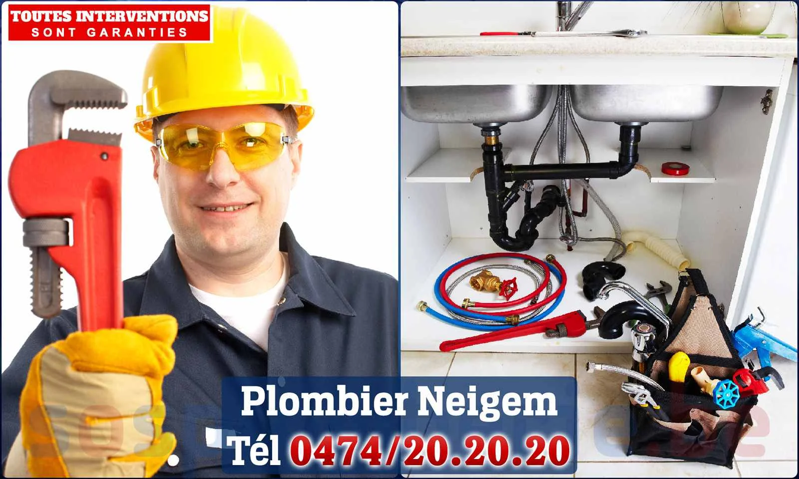 SOS Plomberie - Plombier Neigem pour installation et
                    réparation