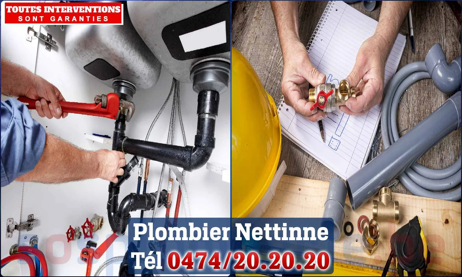 SOS Plomberie - Plombier Nettinne pour installation et
                    réparation