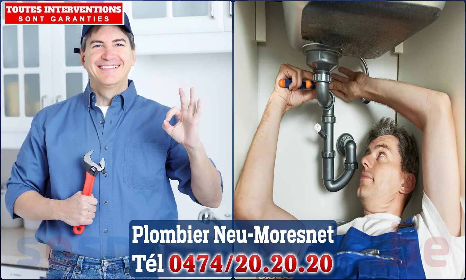 SOS Plomberie - Plombier Neu-Moresnet pour installation et
                    réparation
