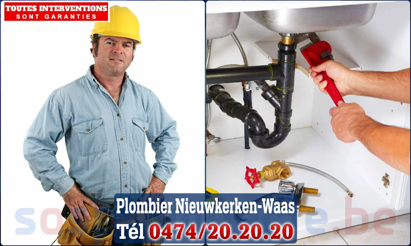 SOS Plomberie - Plombier Nieuwkerken-Waas pour installation et
                    réparation