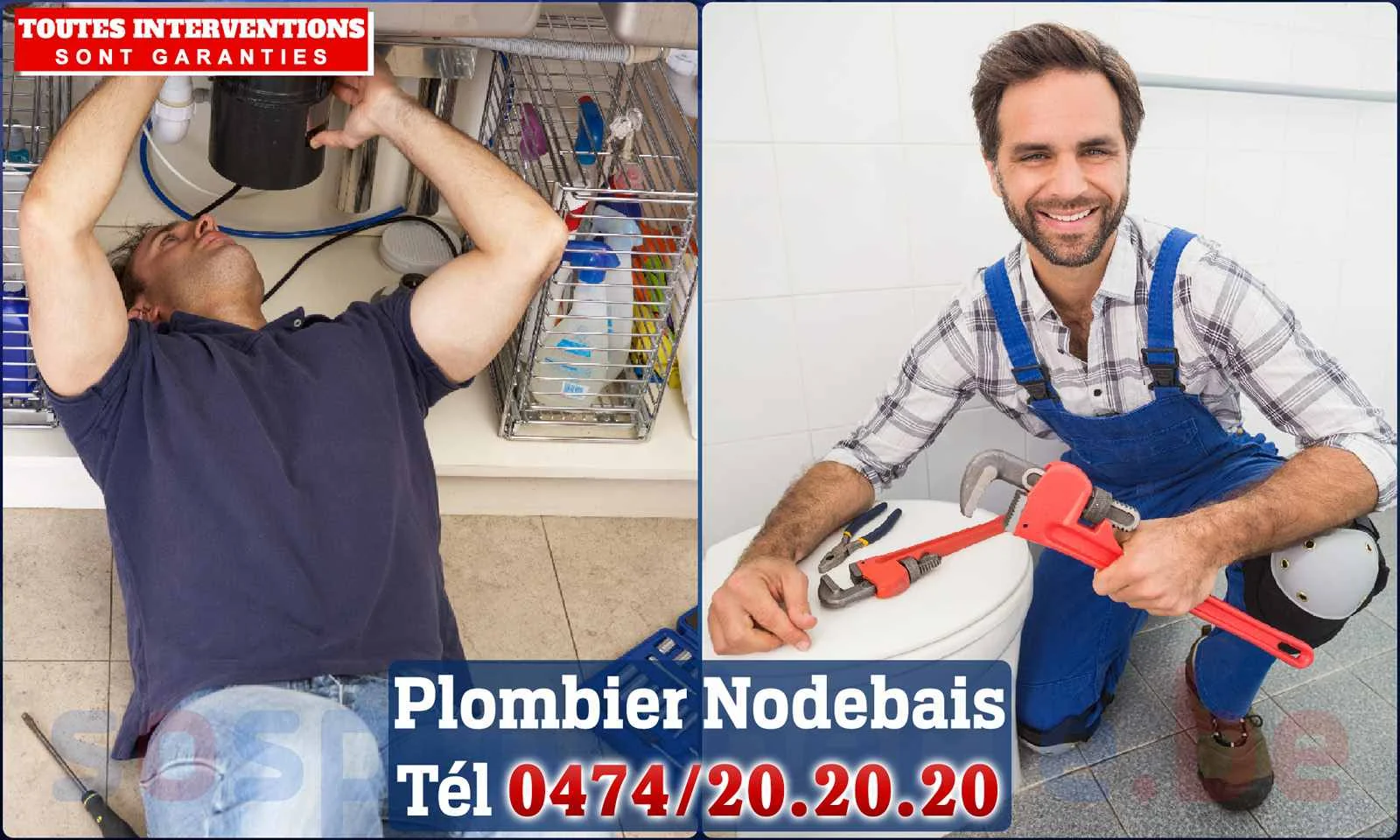 SOS Plomberie - Plombier Nodebais pour installation et
                    réparation