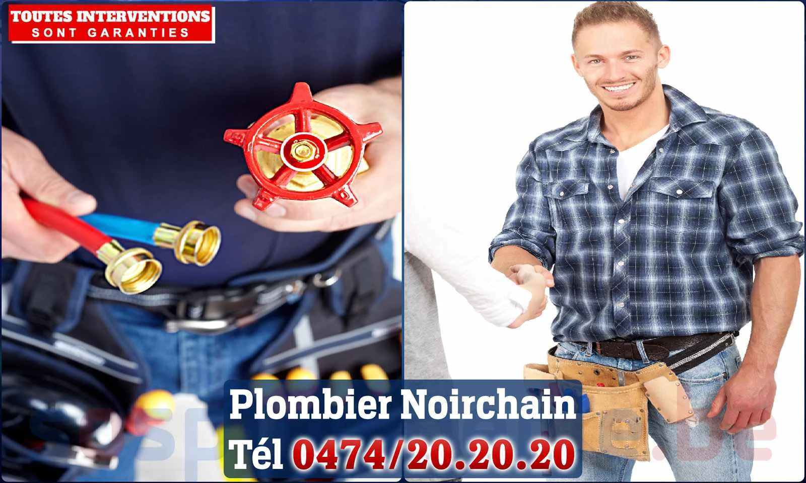 SOS Plomberie - Plombier Noirchain pour installation et
                    réparation