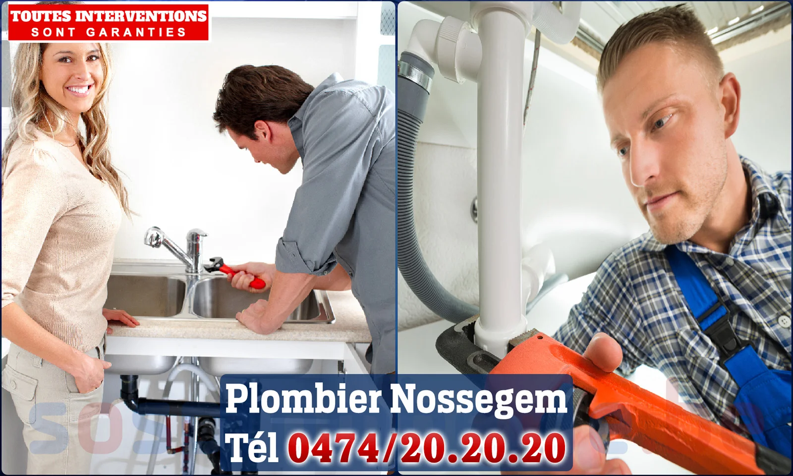SOS Plomberie - Plombier Nossegem pour installation et
                    réparation