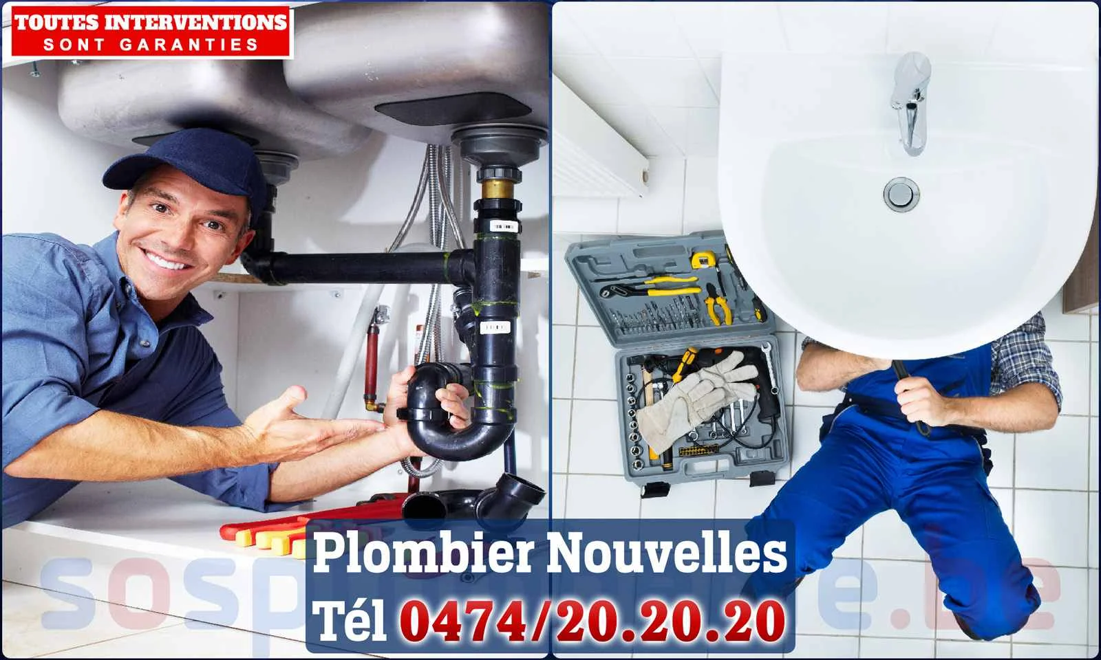 SOS Plomberie - Plombier Nouvelles pour installation et
                    réparation