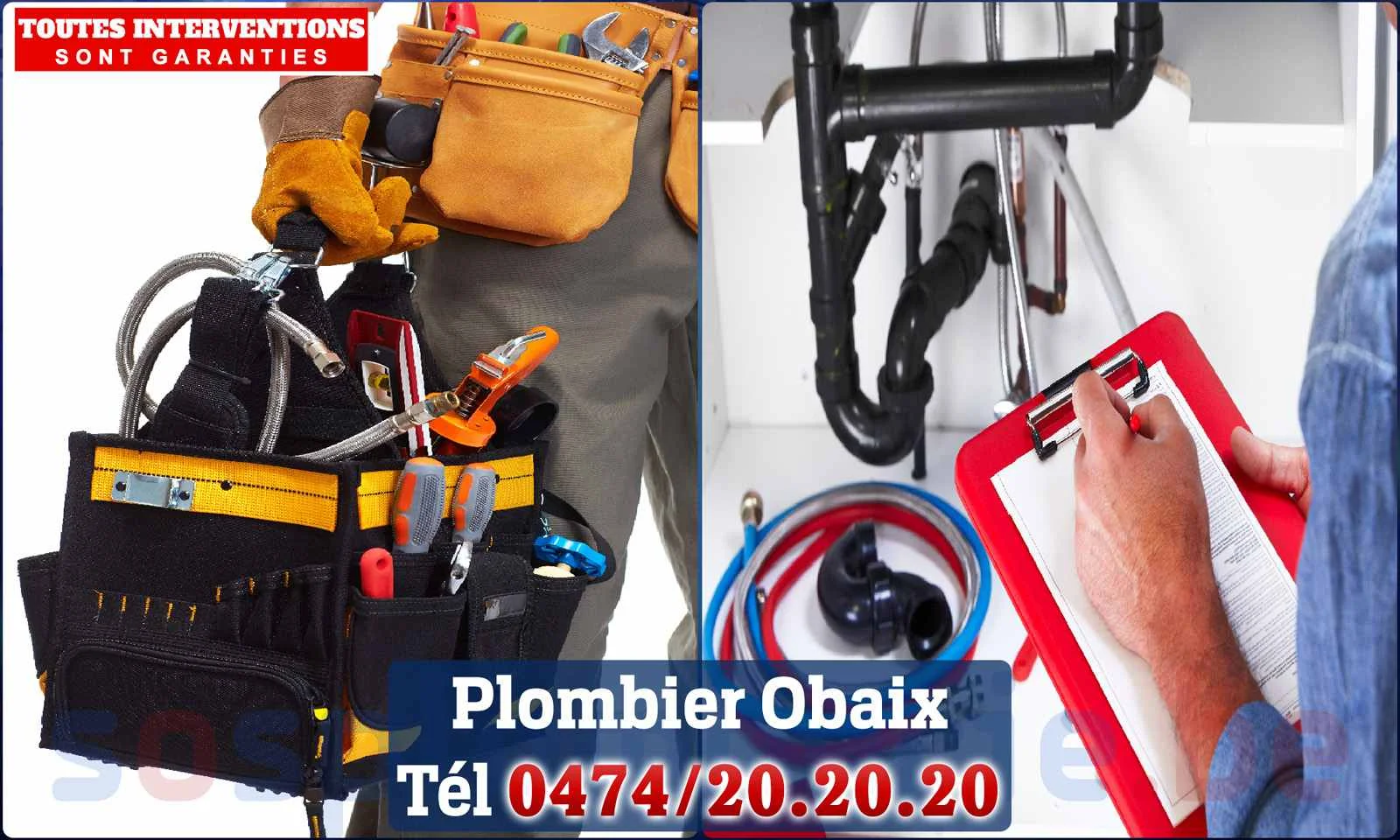 SOS Plomberie - Plombier Obaix pour installation et
                    réparation