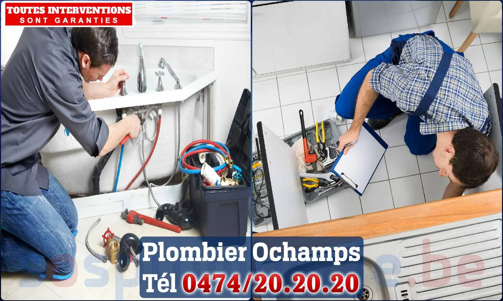 SOS Plomberie - Plombier Ochamps pour installation et
                    réparation