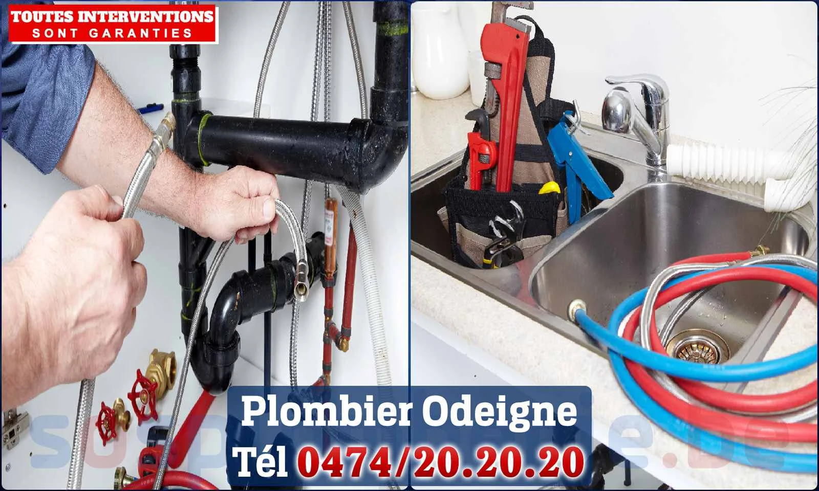 SOS Plomberie - Plombier Odeigne pour installation et
                    réparation