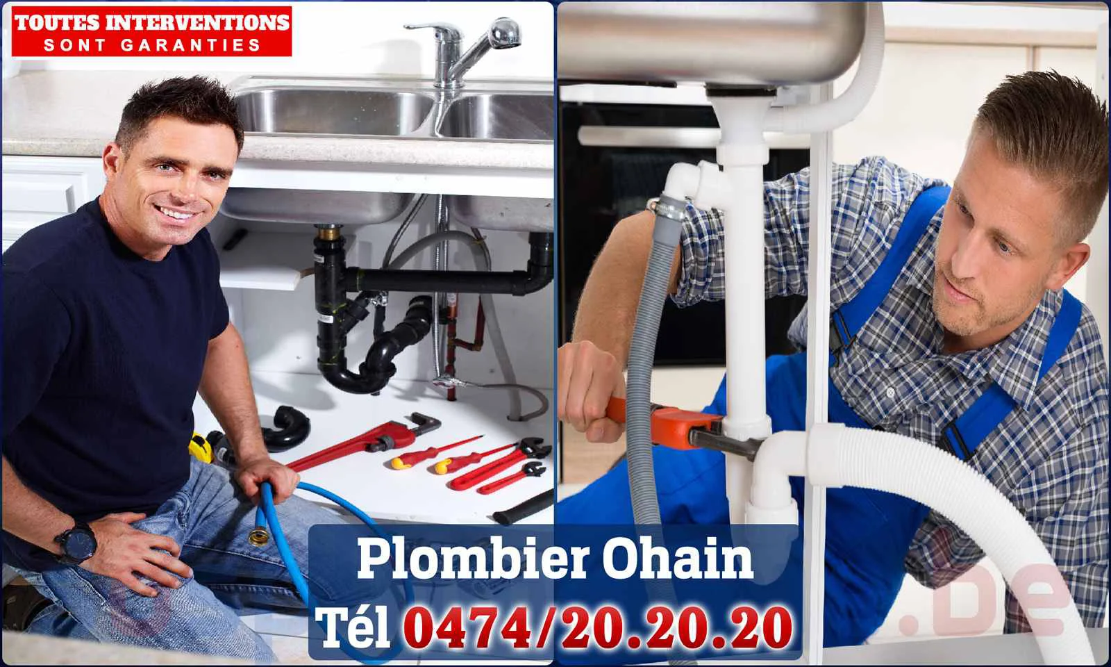 SOS Plomberie - Plombier Ohain pour installation et
                    réparation