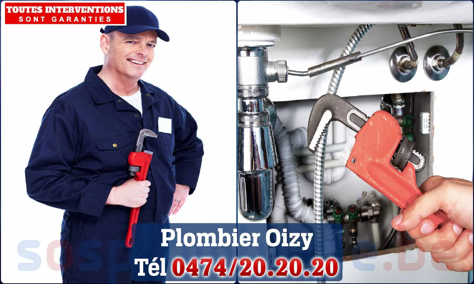 SOS Plomberie - Plombier Oizy pour installation et
                    réparation