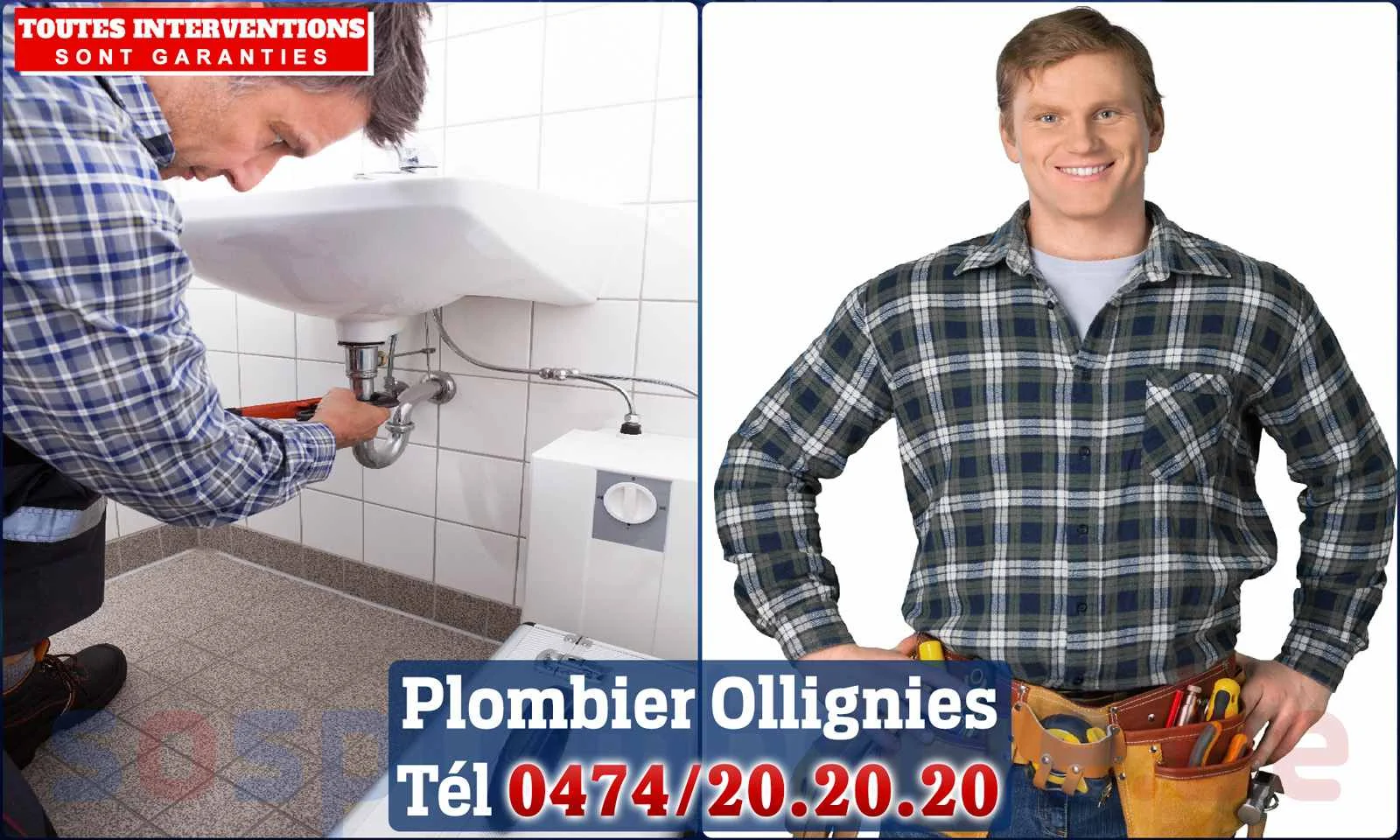 SOS Plomberie - Plombier Ollignies pour installation et
                    réparation