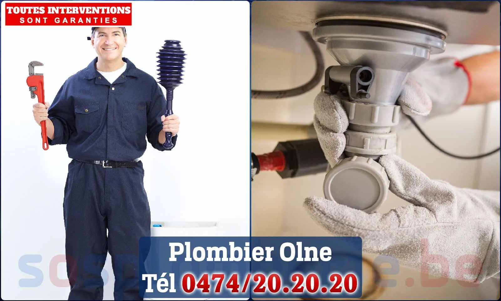 SOS Plomberie - Plombier Olne pour installation et réparation