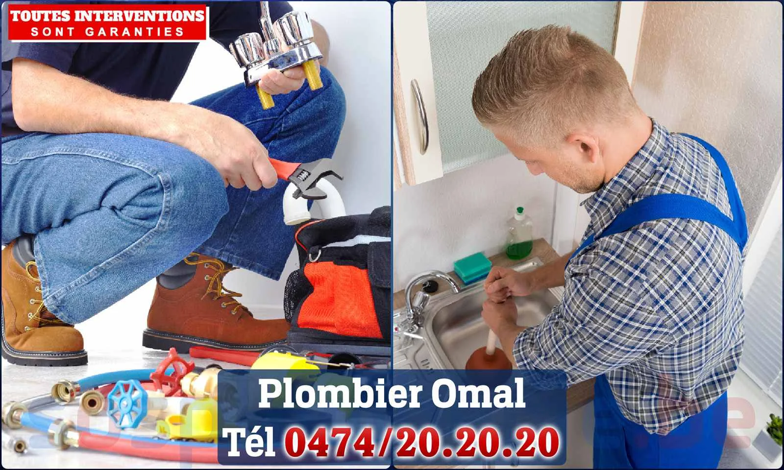 SOS Plomberie - Plombier Omal pour installation et
                    réparation