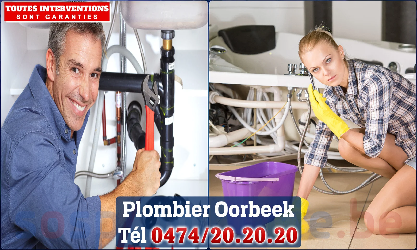 SOS Plomberie - Plombier Oorbeek pour installation et
                    réparation