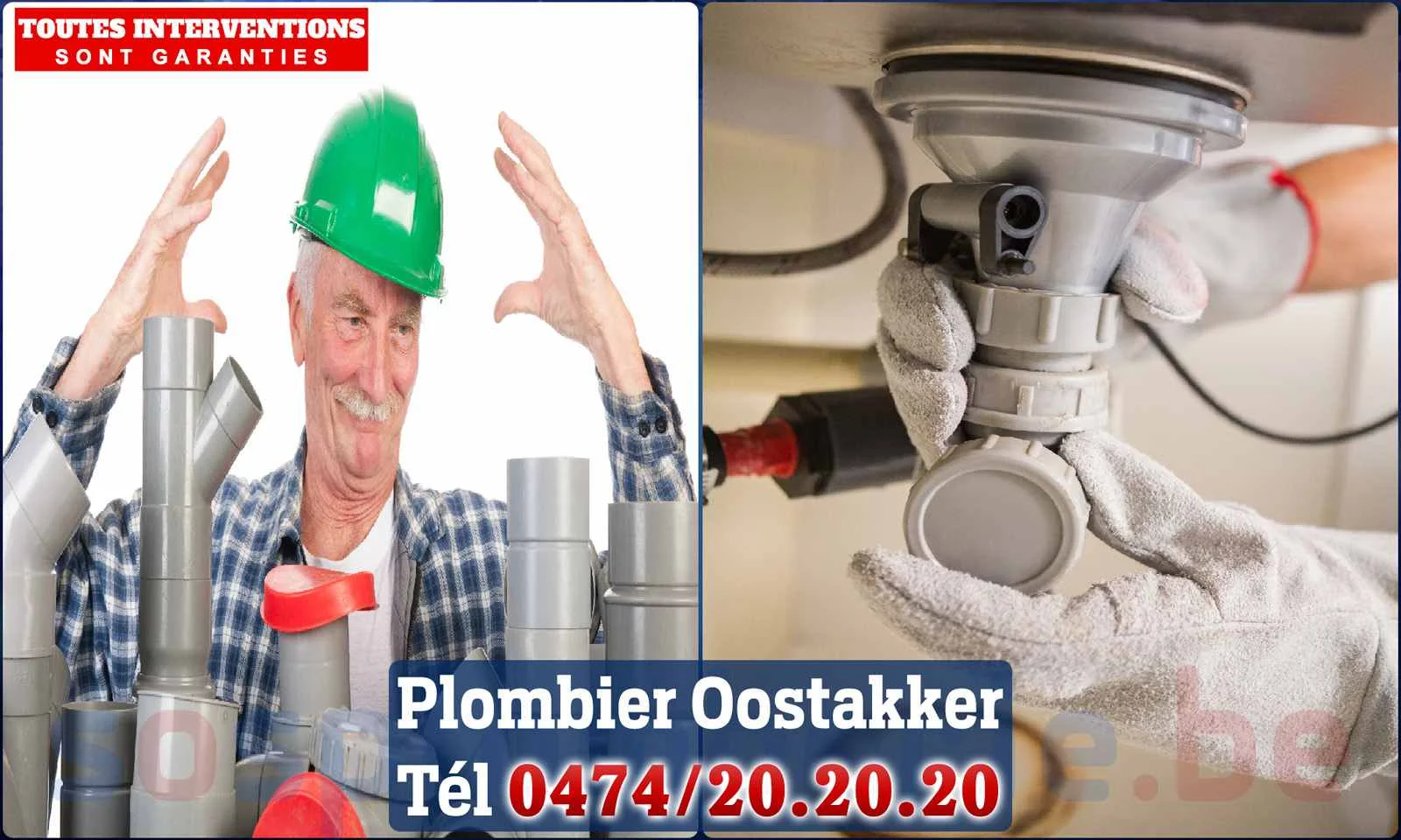 SOS Plomberie - Plombier Oostakker pour installation et
                    réparation