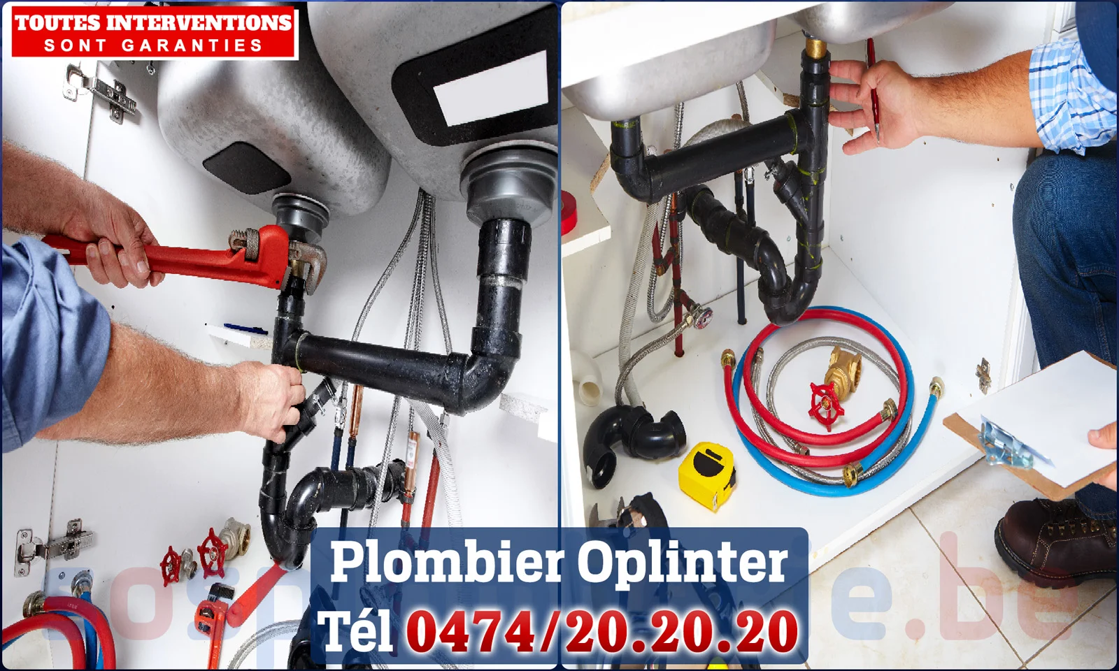 SOS Plomberie - Plombier Oplinter pour installation et
                    réparation