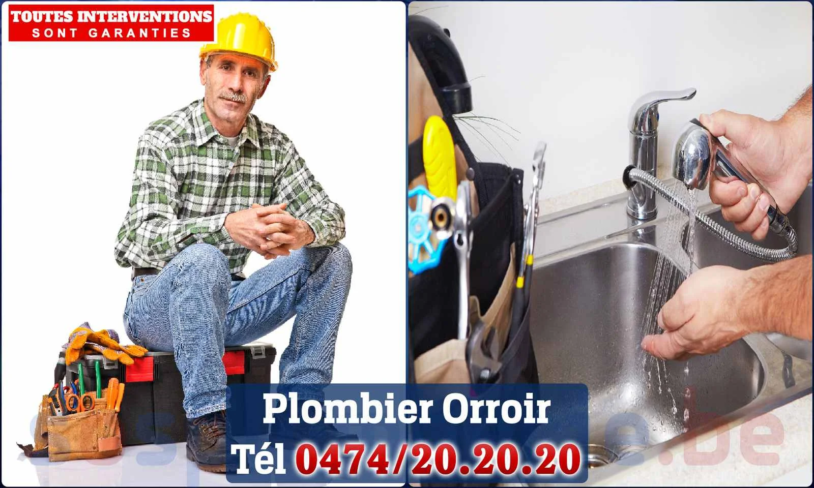 SOS Plomberie - Plombier Orroir pour installation et
                    réparation