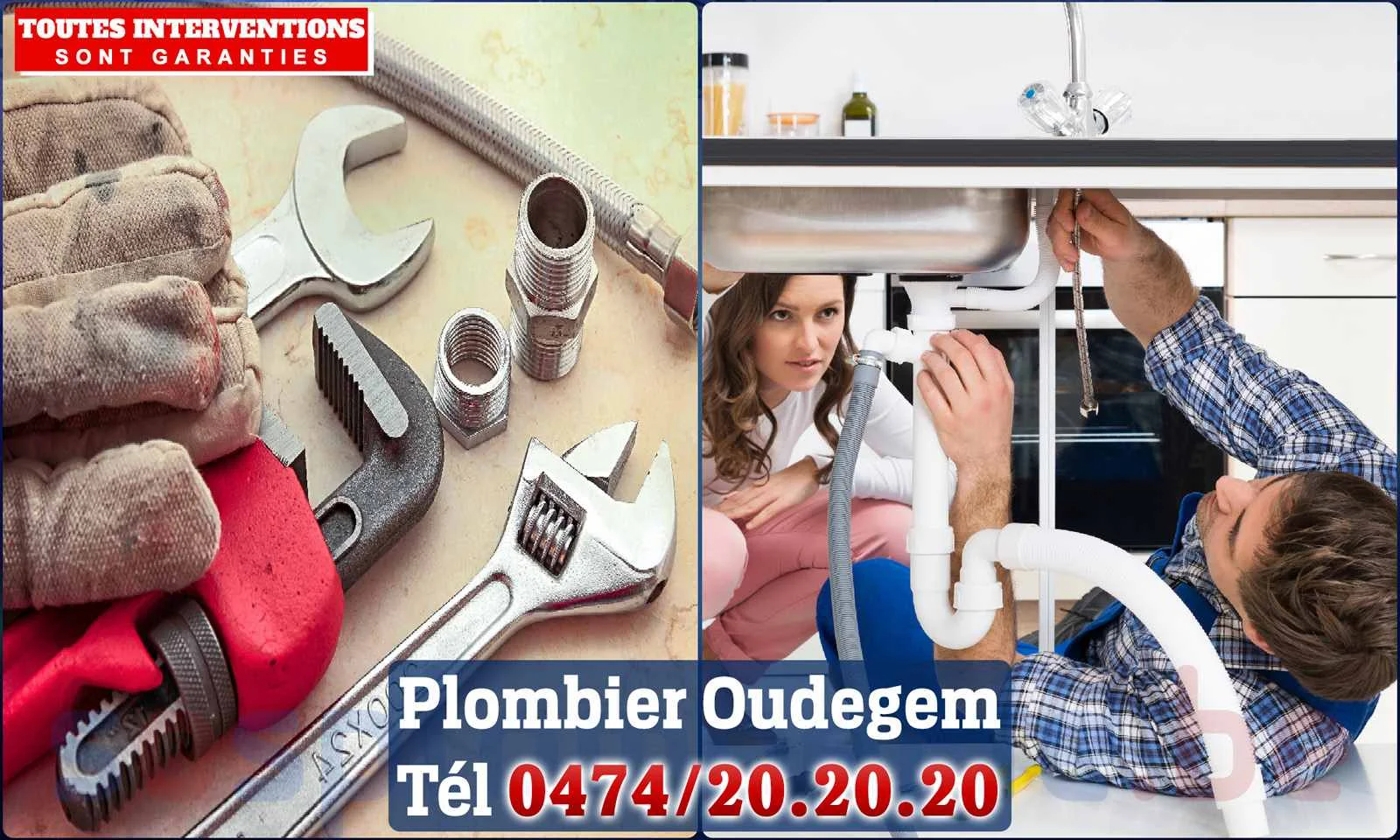 SOS Plomberie - Plombier Oudegem pour installation et
                    réparation