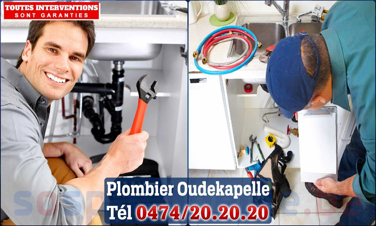 SOS Plomberie - Plombier Oudekapelle pour installation et
                    réparation