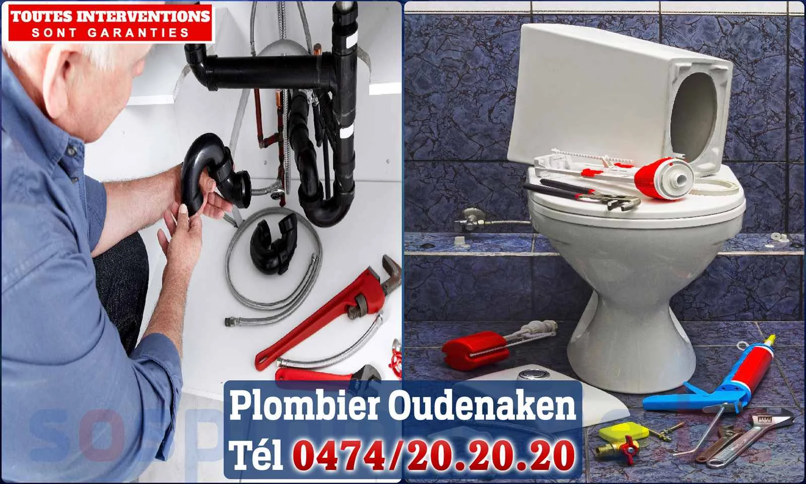 SOS Plomberie - Plombier Oudenaken pour installation et
                    réparation