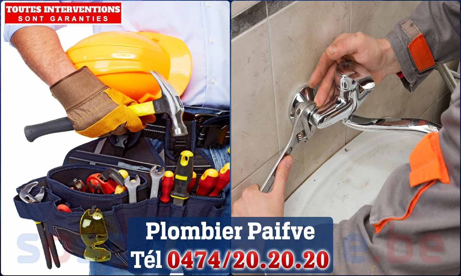 SOS Plomberie - Plombier Paifve pour installation et
                    réparation
