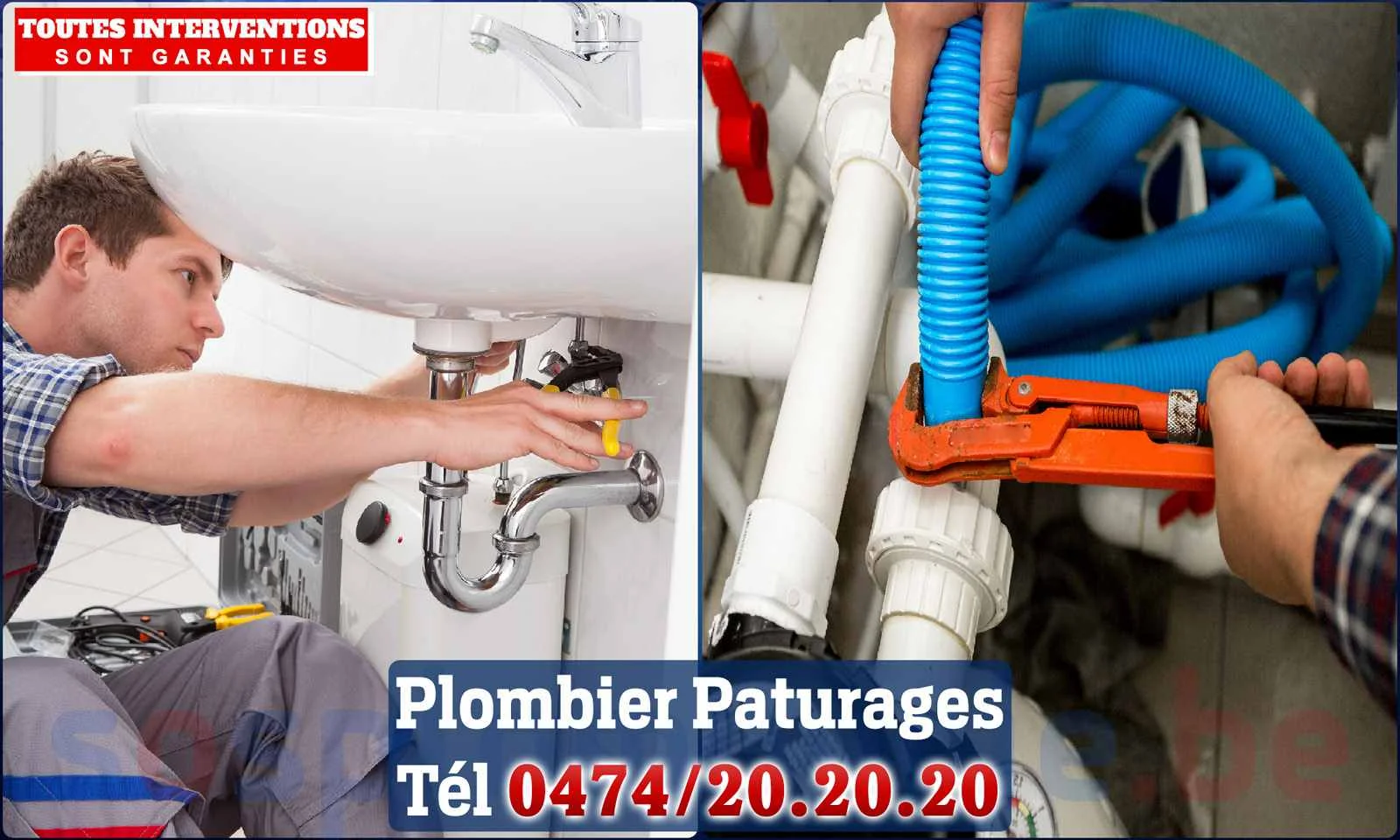 SOS Plomberie - Plombier Pâturages pour installation et
                    réparation