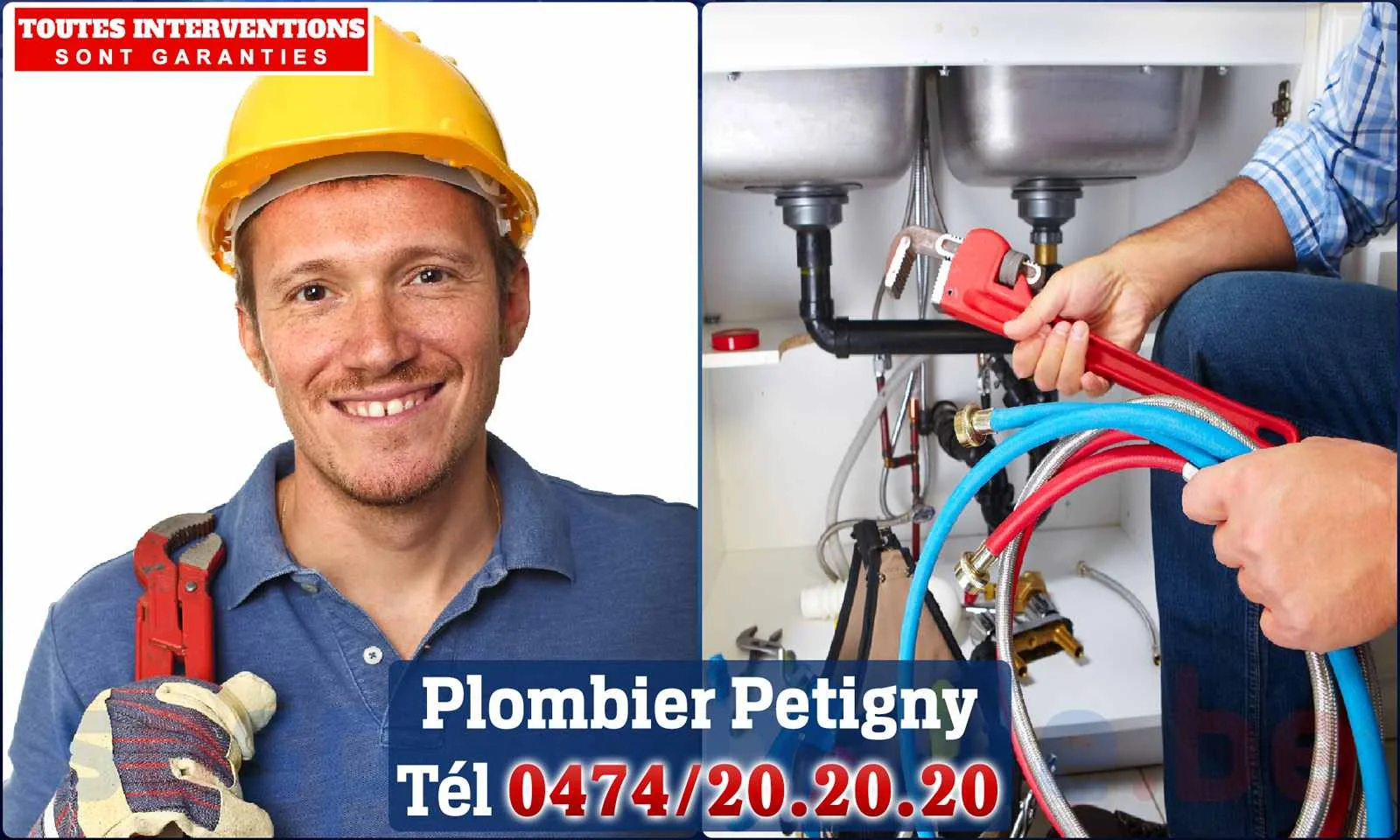 SOS Plomberie - Plombier Petigny pour installation et
                    réparation