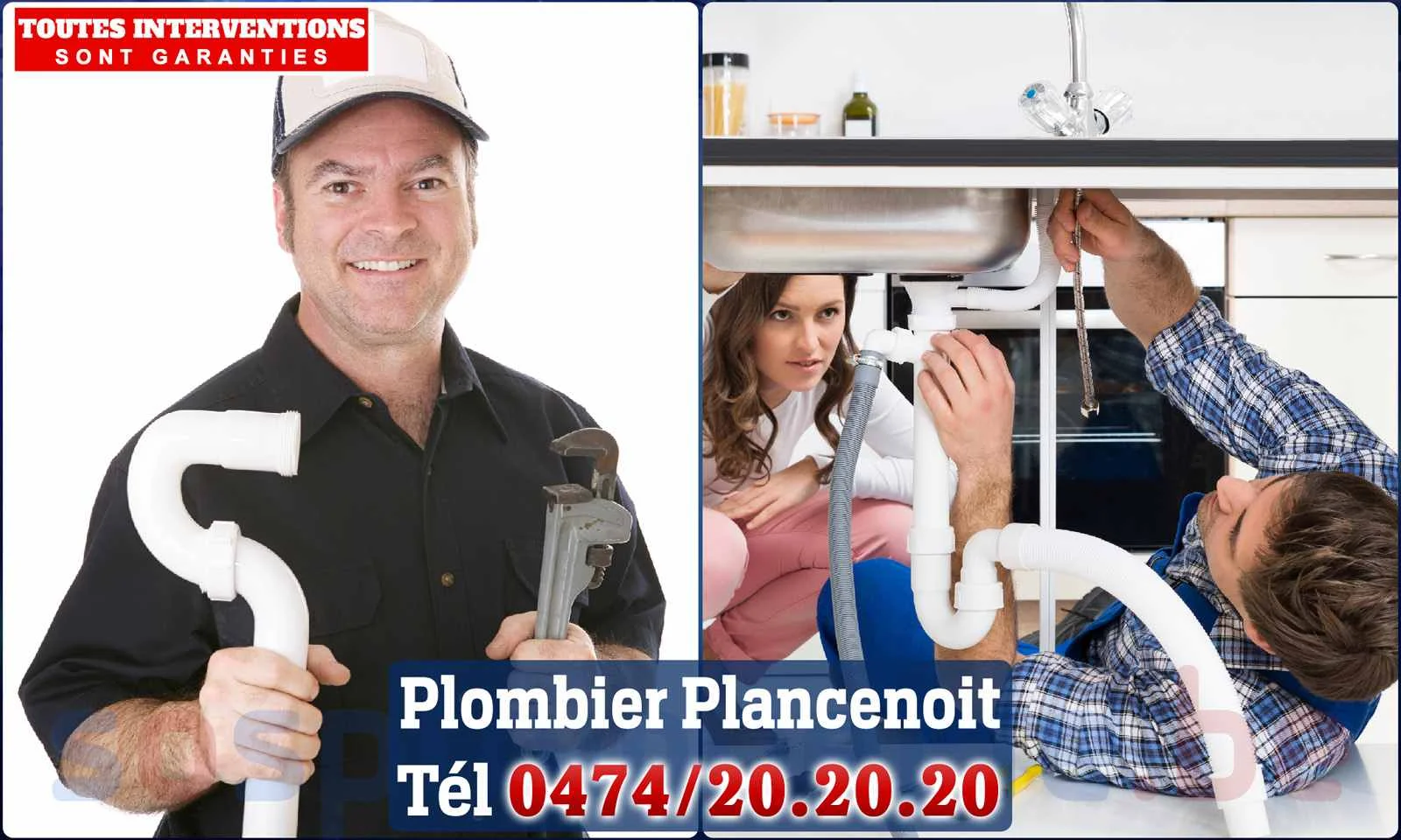 SOS Plomberie - Plombier Plancenoit pour installation et
                    réparation