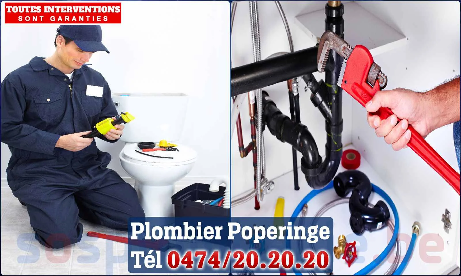 SOS Plomberie - Plombier Poperinge pour installation et réparation