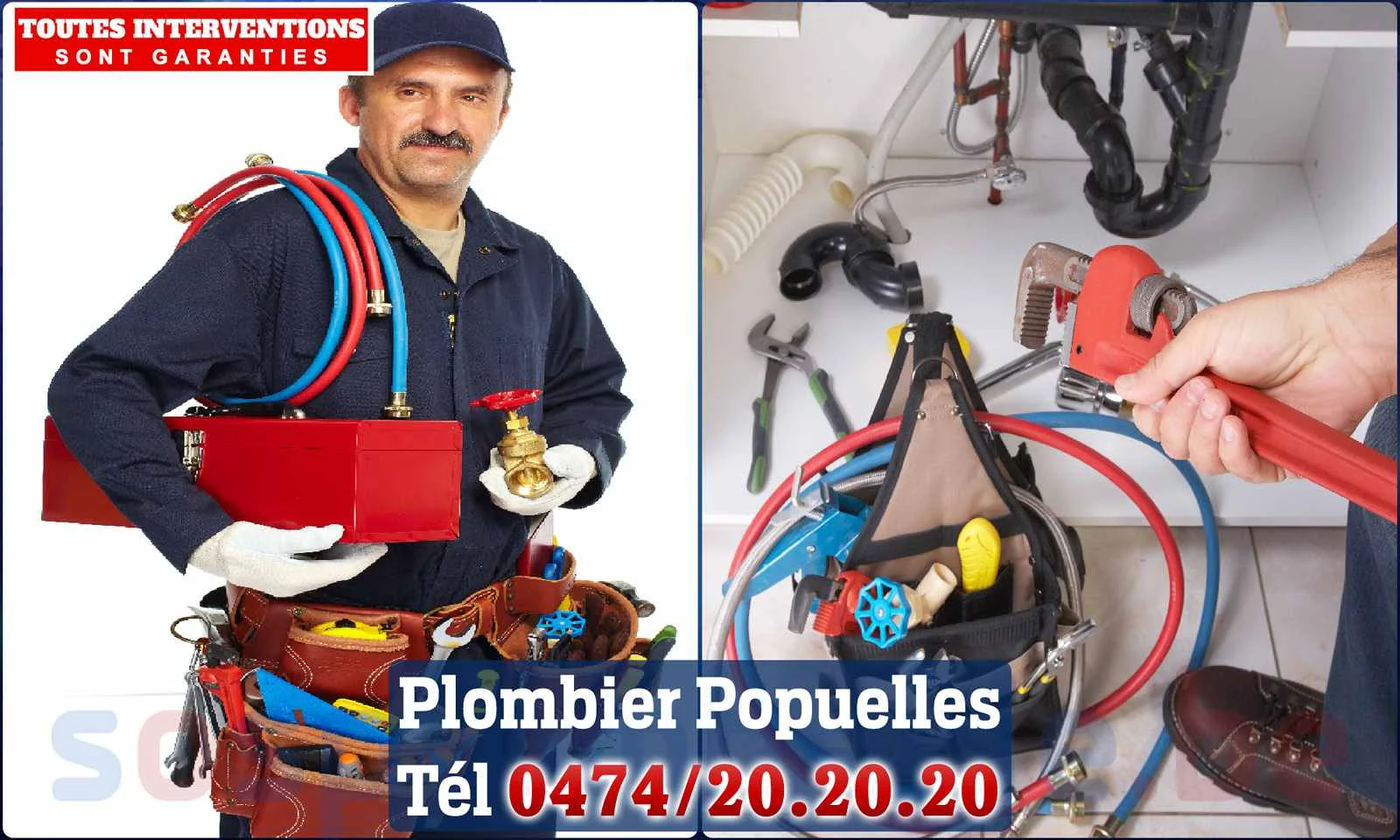 SOS Plomberie - Plombier Popuelles pour installation et
                    réparation